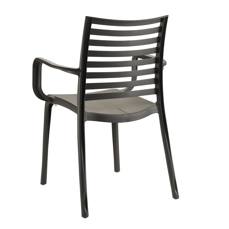 Lot table Greggia 160 x 95 cm + 4 chaises + 2 fauteuils Sunday