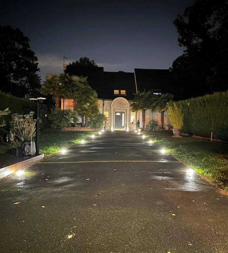 Pavé solaire LED carré blanc neutre - 3 modes de 50 à 200 lumens - Sol ou mural