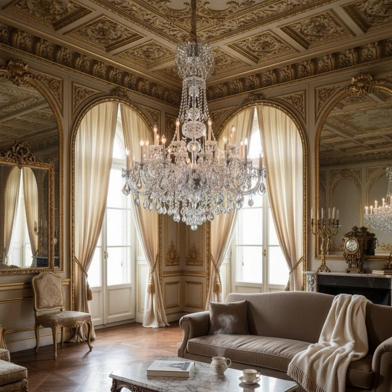 Lustre Baroque pour Salle 150 cm