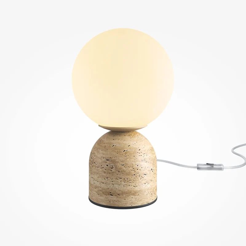 Lampe pierre travertin