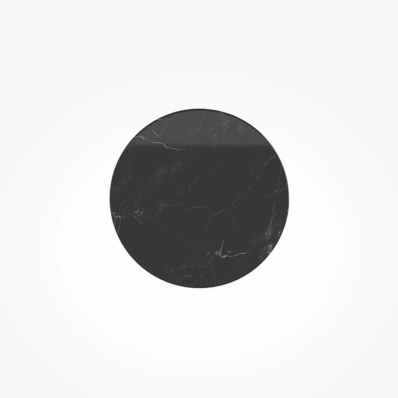 Luminaire mural disque noir
