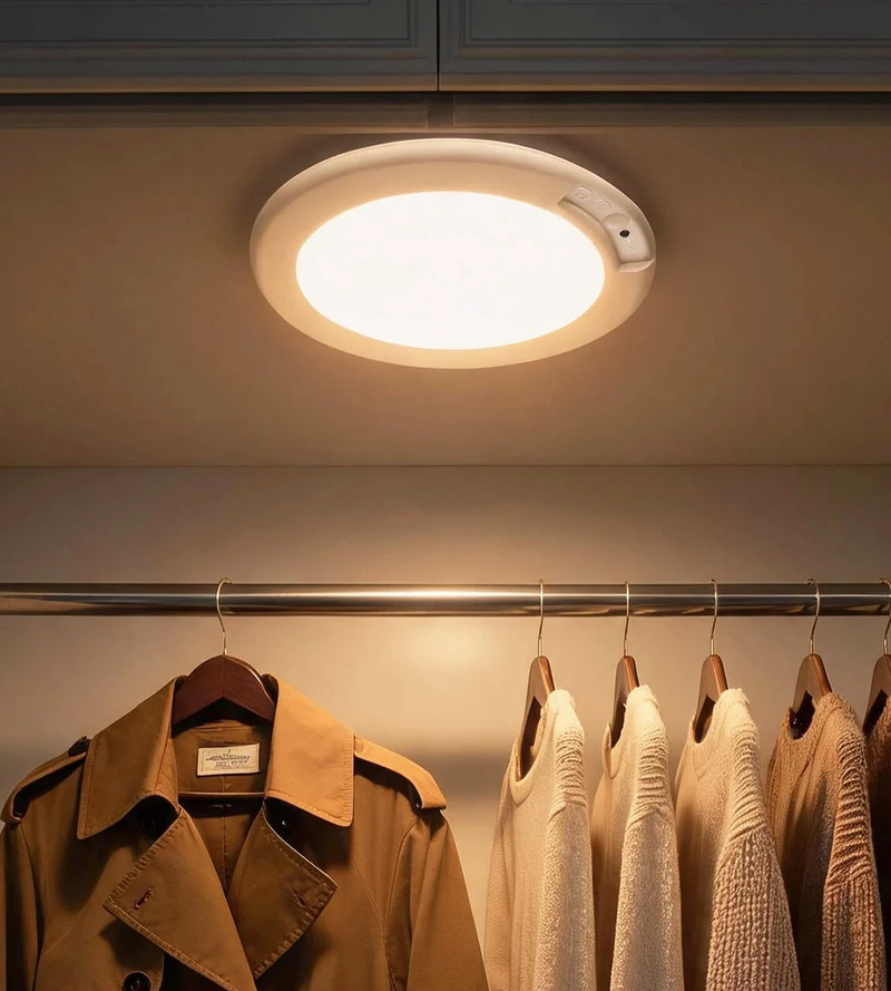 Mini plafonnier LED magnétique MAO télécommandable - Intérieur