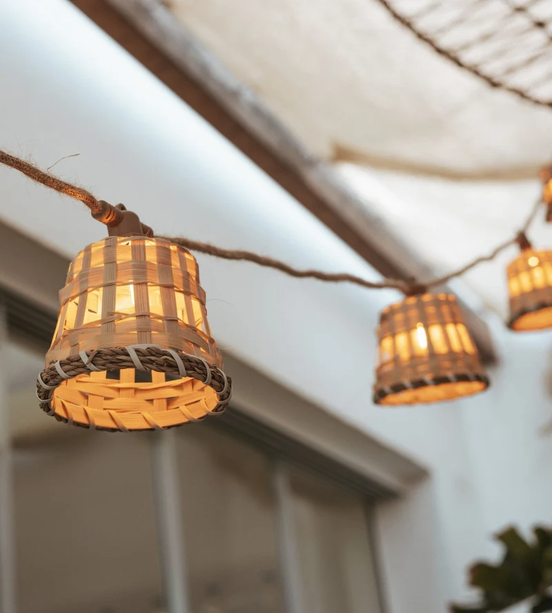 Guirlande lumineuse solaire AURORA - Design nature - 10 lampes