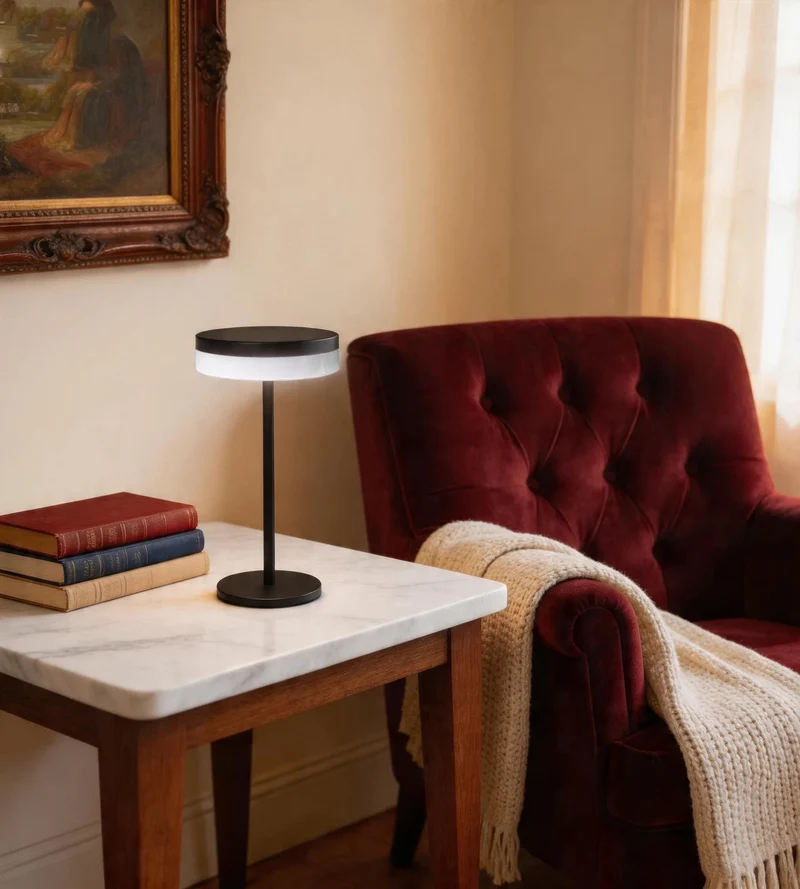 Lampe de table solaire LED FRIS noire