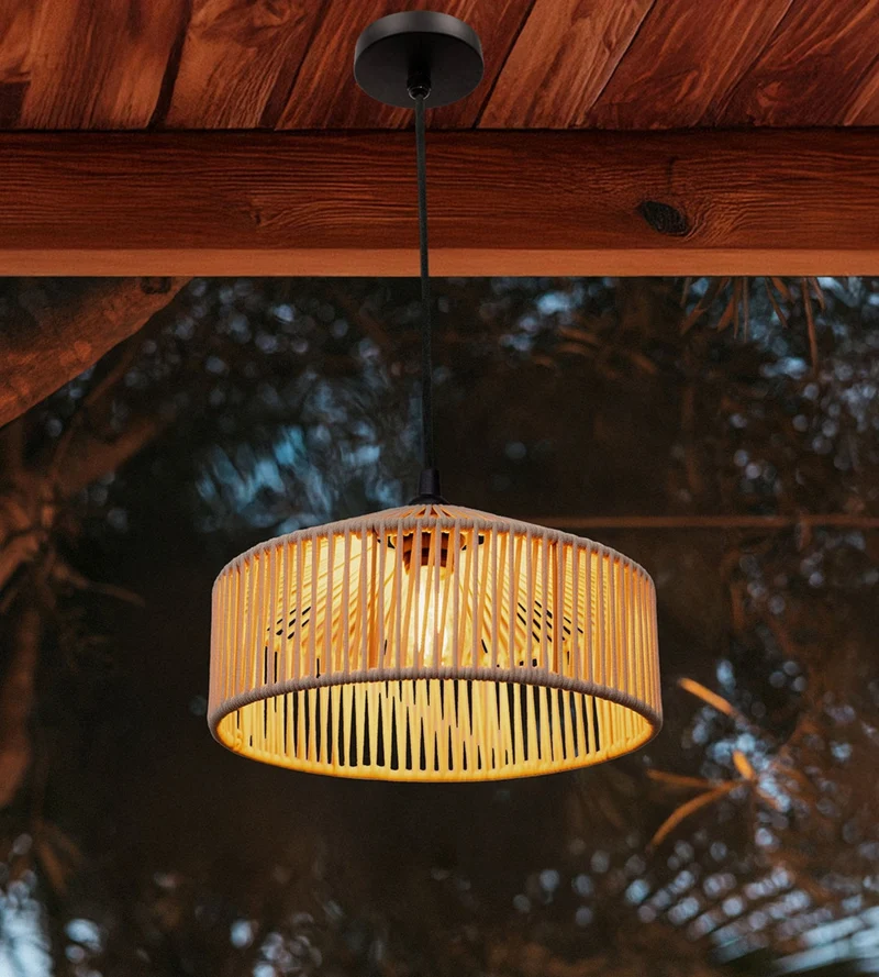 Lampe à suspendre CALABARDINA - Ampoule E27 non fournie - Câble de 5m