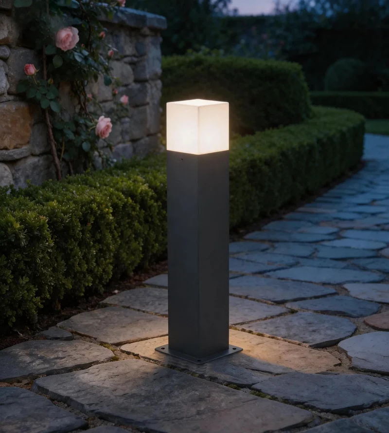Borne extérieure FIGO noire - Ampoule E27 non incluse