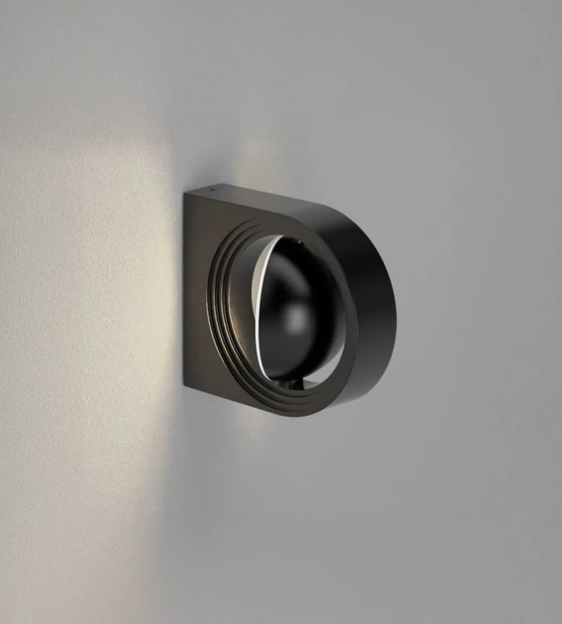 Applique murale extérieure LED EXPLORER noire Tête orientable