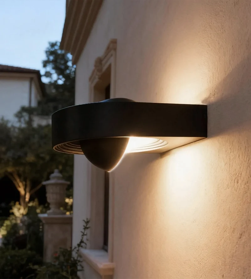 Applique murale extérieure LED EXPLORER noire Tête orientable