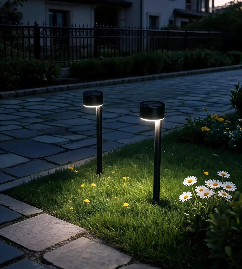 Pack x 2 Balise solaire Led QUEEN 30 cm - À planter - 100 lumens