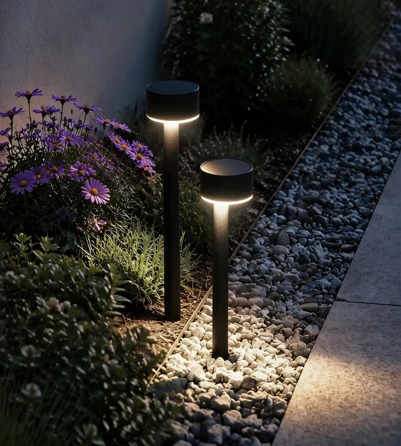Pack x 2 Balise solaire Led QUEEN 30 cm - À planter - 100 lumens