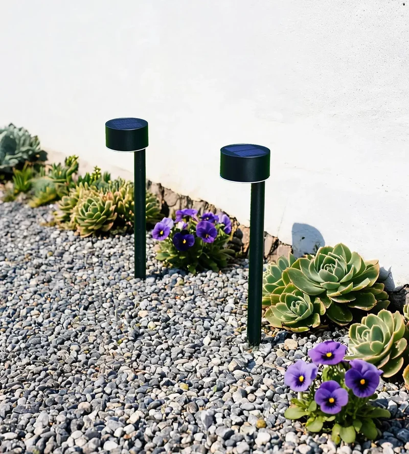 Pack x 2 Balise solaire Led QUEEN 30 cm - À planter - 100 lumens