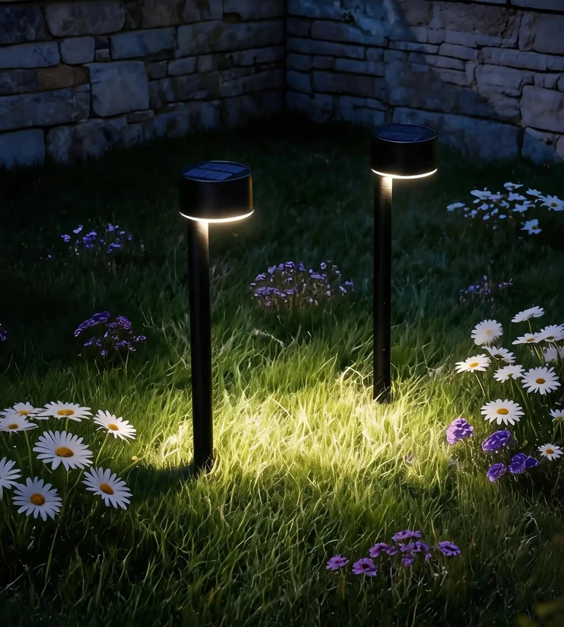 Pack x 2 Balise solaire Led QUEEN 30 cm - À planter - 100 lumens