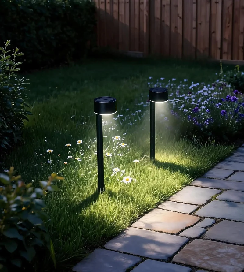 Pack x 2 Balise solaire Led QUEEN 30 cm - À planter - 100 lumens