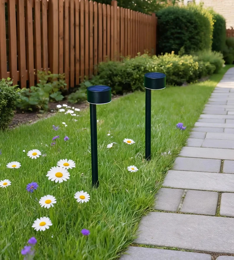 Pack x 2 Balise solaire Led QUEEN 30 cm - À planter - 100 lumens