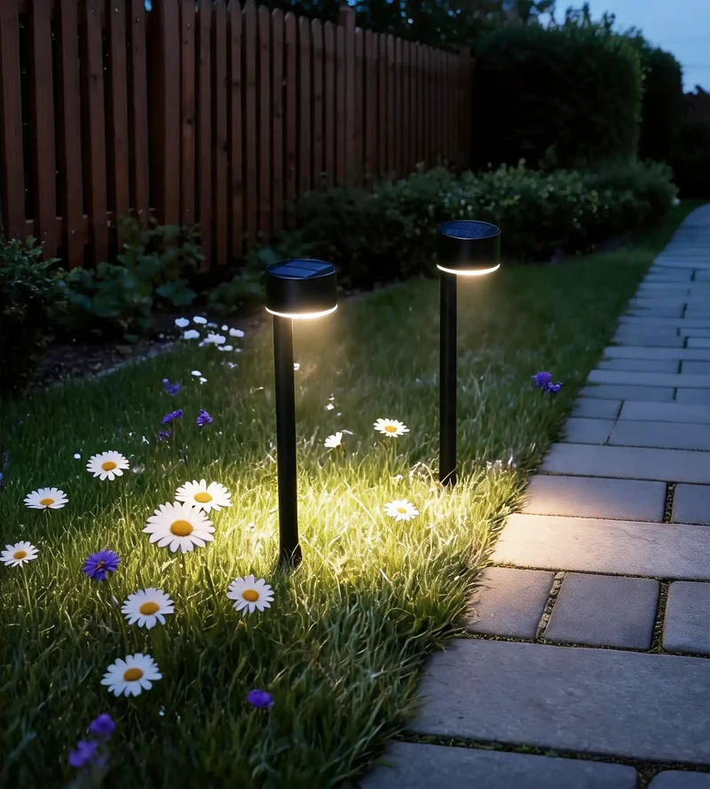 Pack x 2 Balise solaire Led QUEEN 30 cm - À planter - 100 lumens