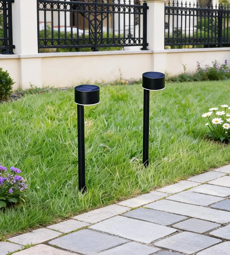 Pack x 2 Balise solaire Led QUEEN 30 cm - À planter - 100 lumens