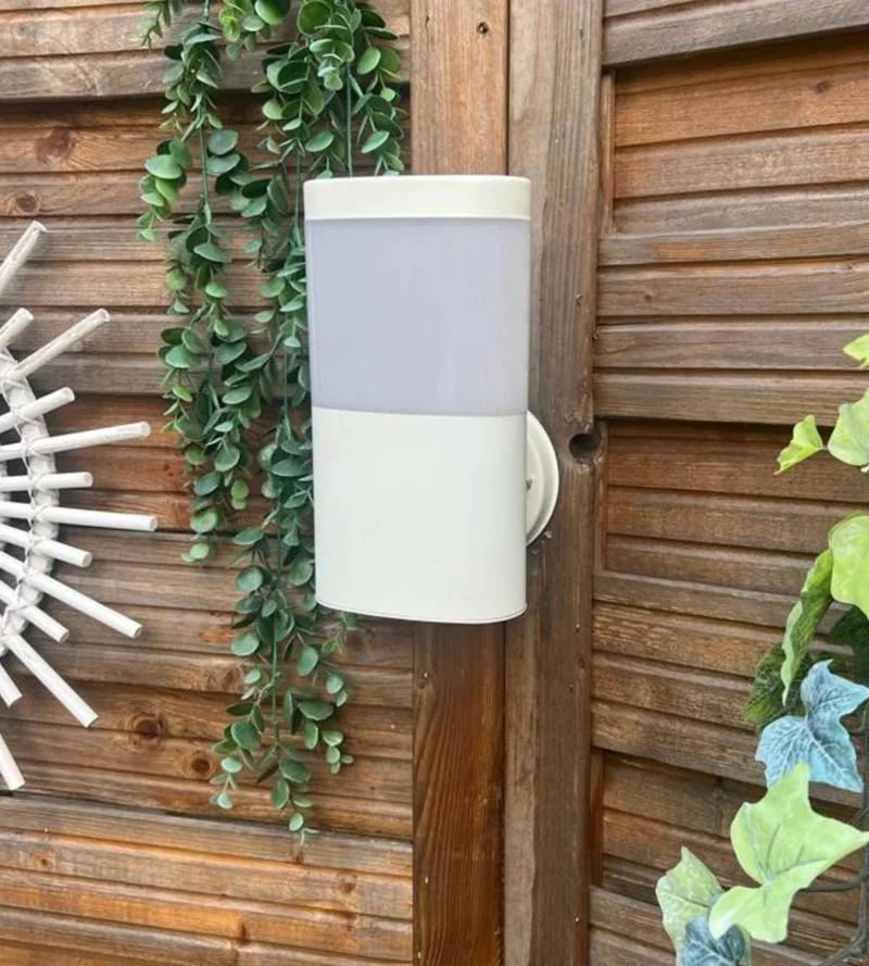 Applique murale extérieure LED DALLAS blanche 1000 lumens