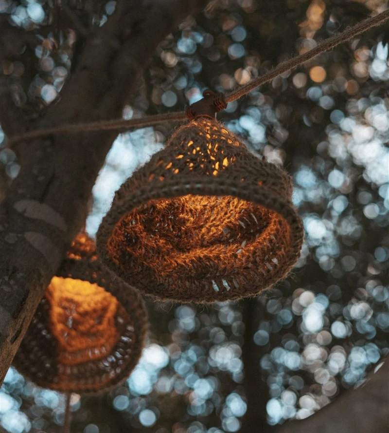 Guirlande lumineuse solaire MARO - Design nature - 10 lampes