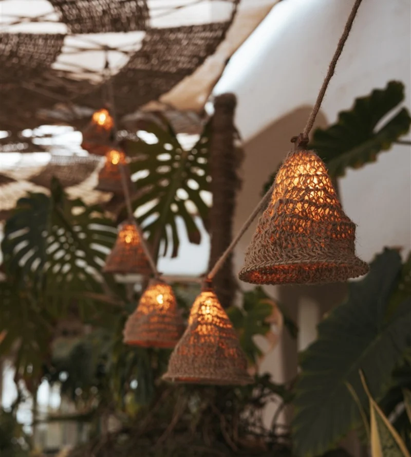 Guirlande lumineuse solaire MARO - Design nature - 10 lampes