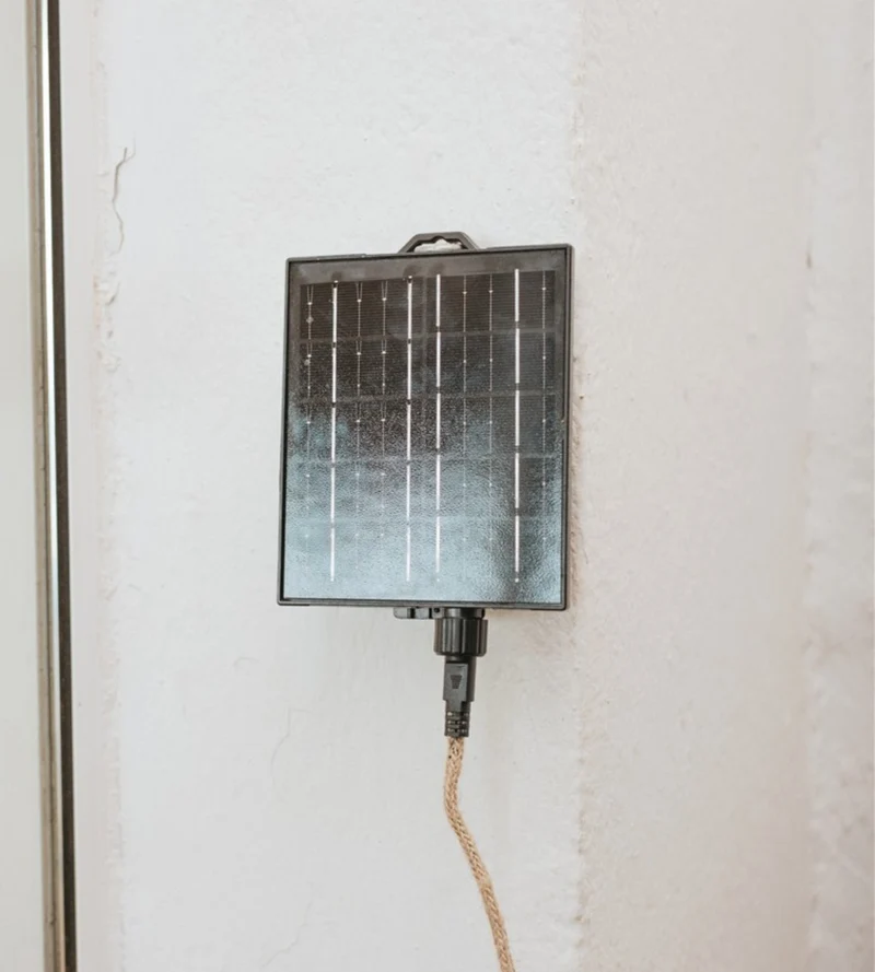 Guirlande lumineuse solaire MARO - Design nature - 10 lampes