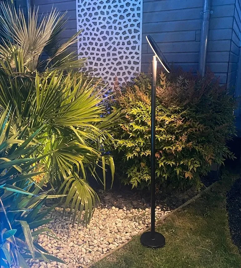 Lampe à poser solaire LED JAZZ noire