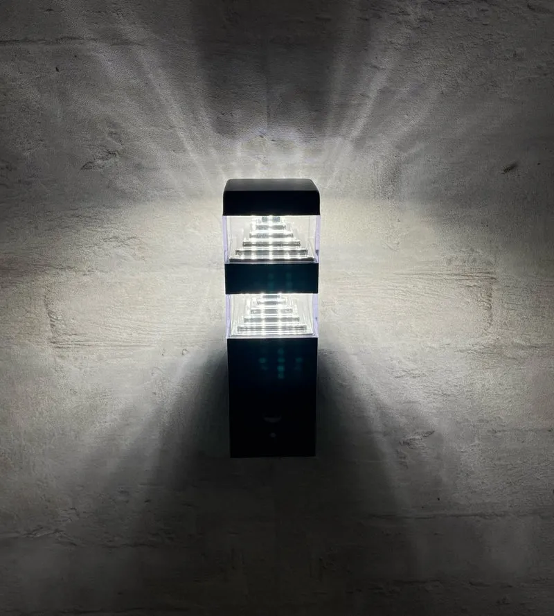 Applique murale extérieure LED Pyramide 1000 lumens avec détecteur