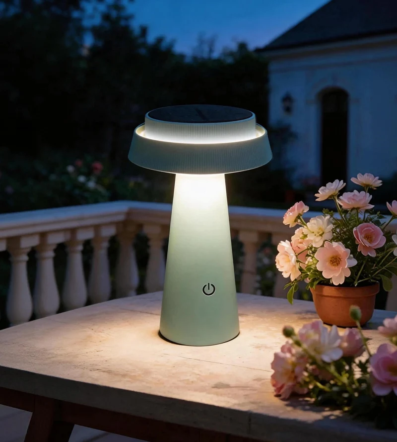 Lampe de table solaire LED ROSA