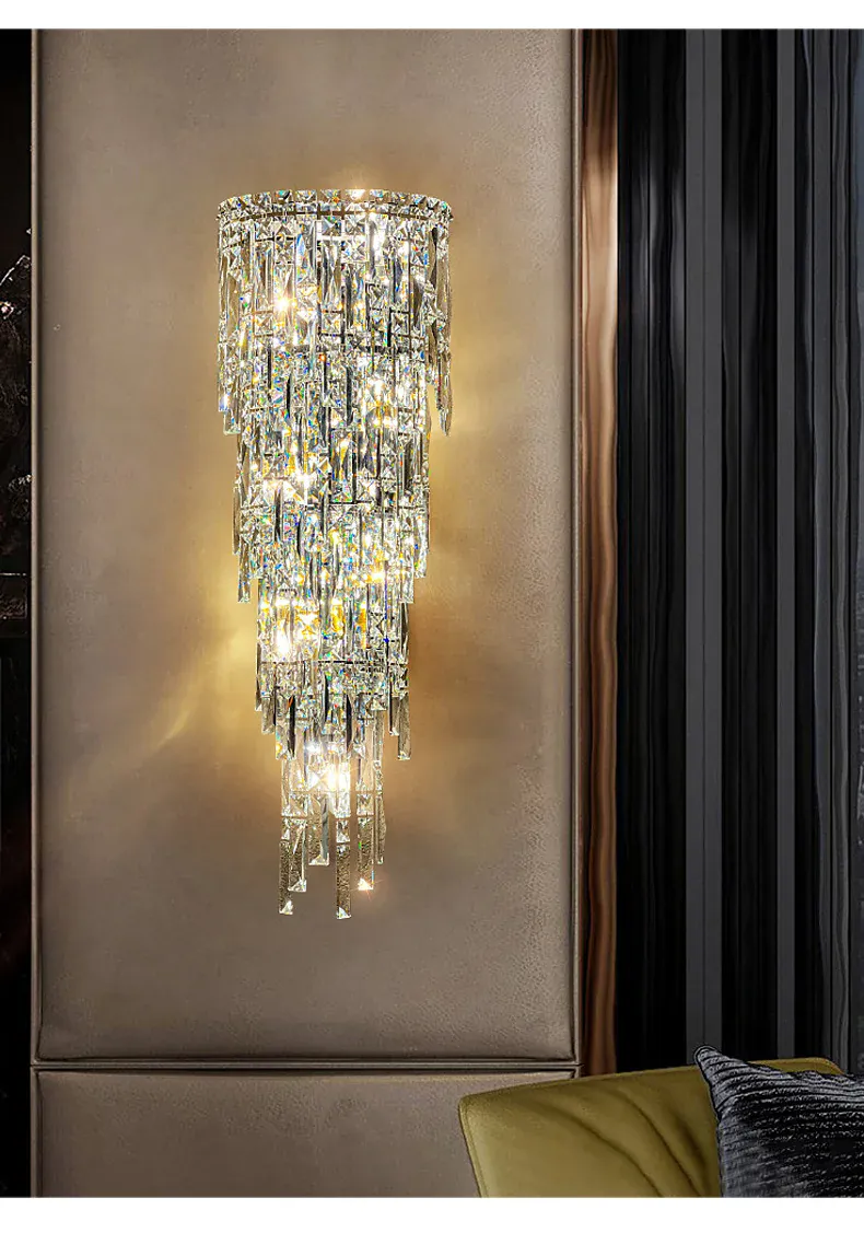 Applique Moderne Luxe En Verre Dimmable
