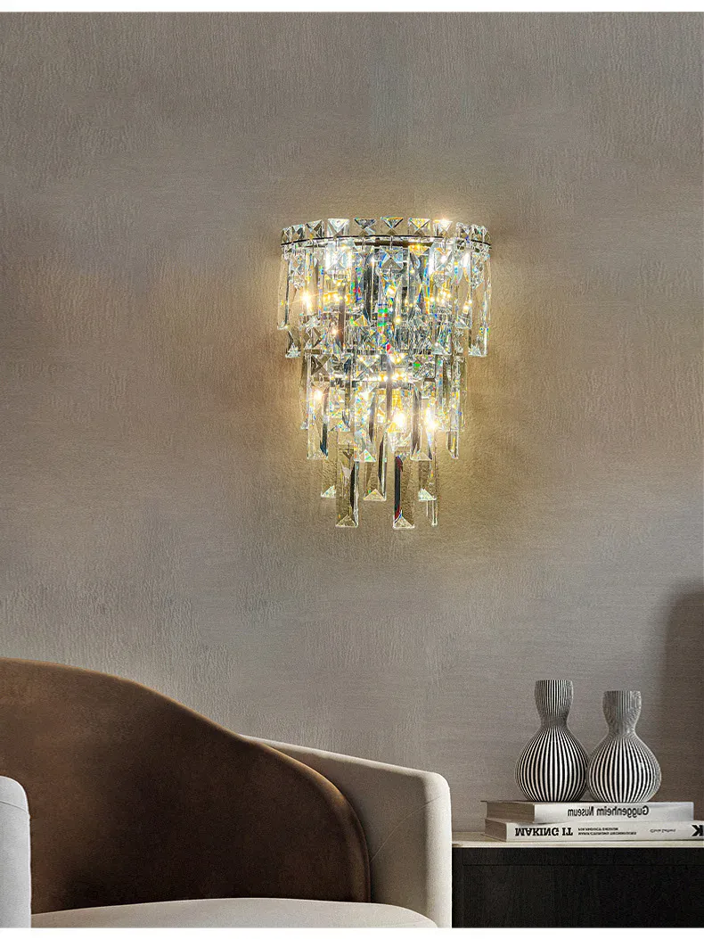 Applique Moderne Luxe En Verre Dimmable