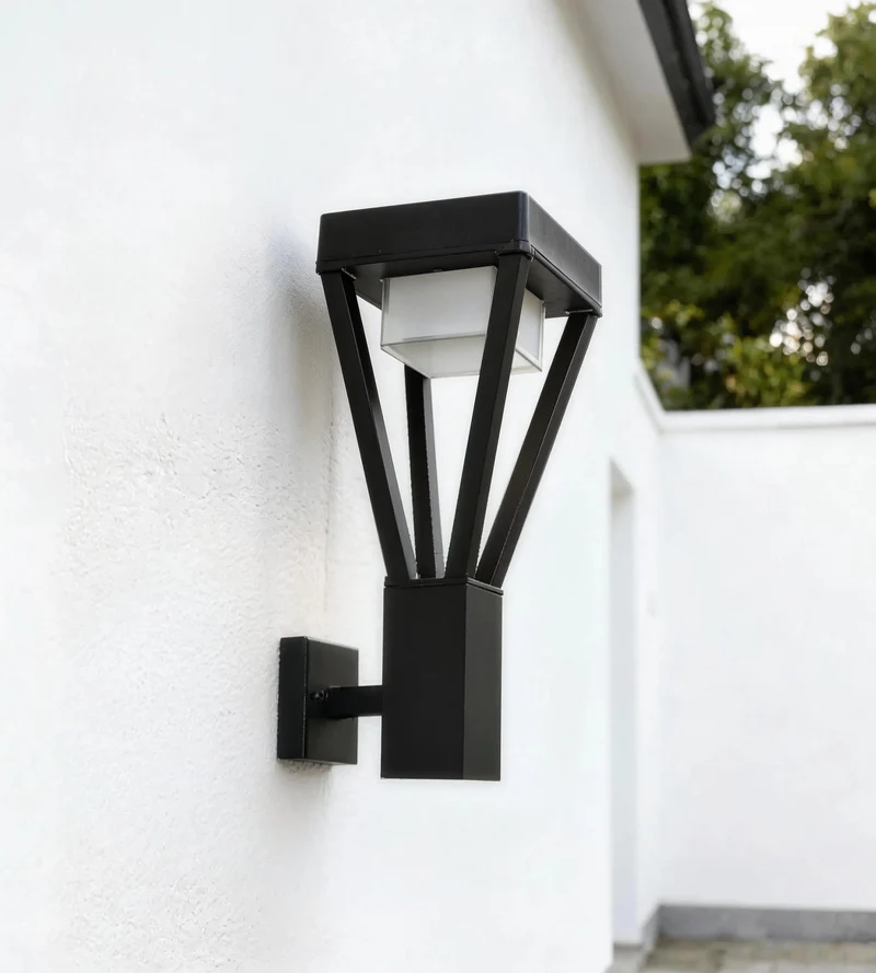 Applique murale extérieure AMN–LUXOR noire - Ampoule GX53 non incluse