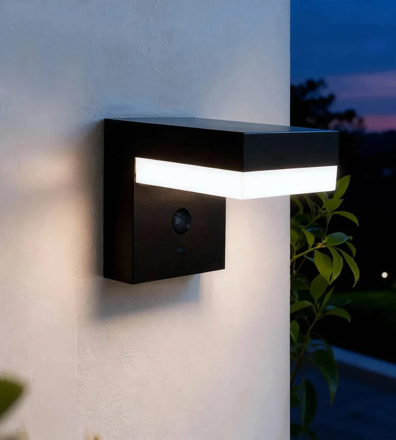 Applique murale solaire extérieure LED VENUS avec détecteur - 3 modes d'éclairage 100 à 1000 lumens