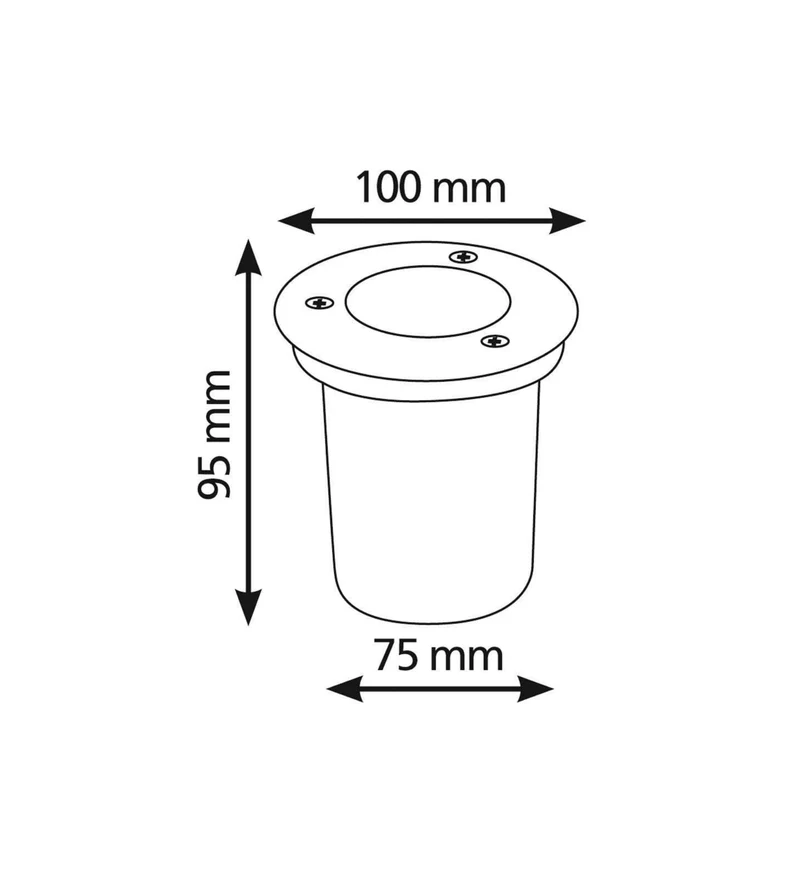 Spot encastrable leds intégrées 10cm - 230V - 500lumens