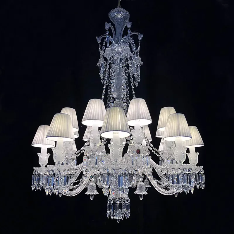 Lustre Luxe Art Déco En Cristal