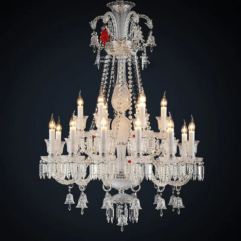 Lustre Luxe Art Déco En Cristal