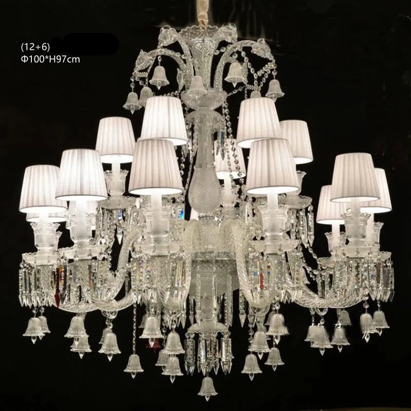 Lustre Luxe Art Déco En Cristal