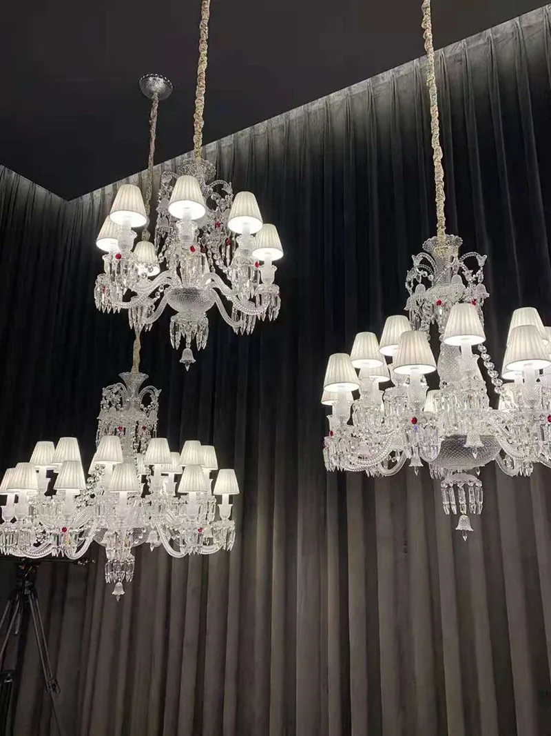 Lustre Luxe Art Déco En Cristal
