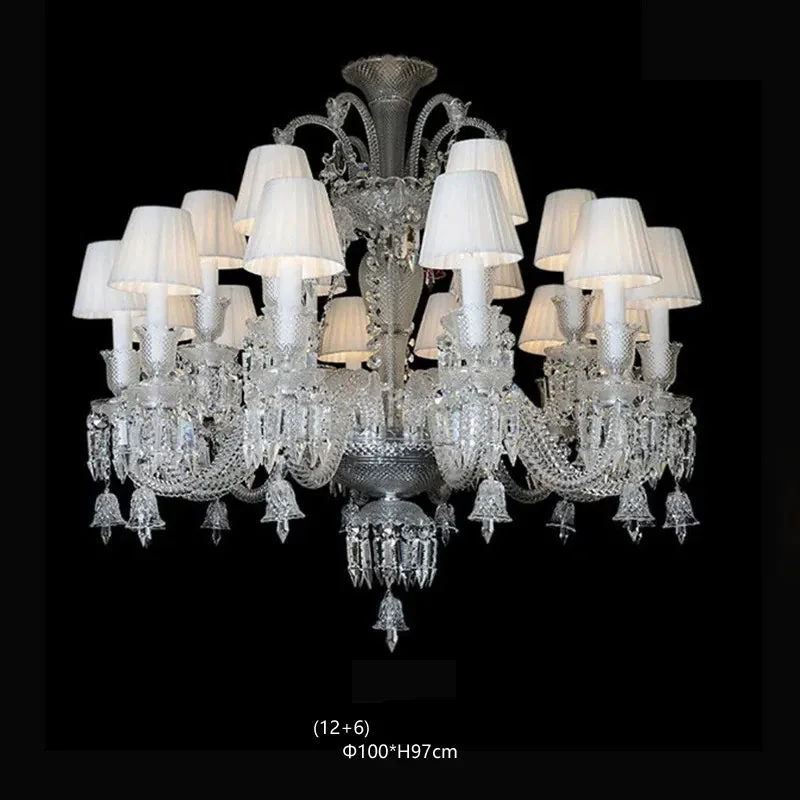 Lustre Luxe Art Déco En Cristal