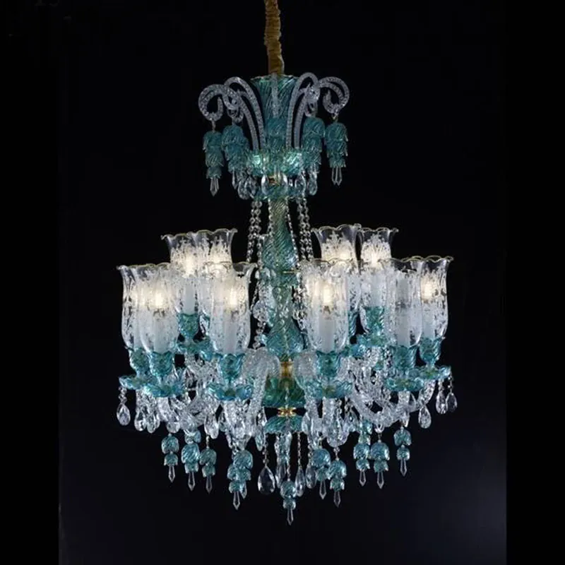 Grand Lustre Luxueux en Cristal pour Chateau