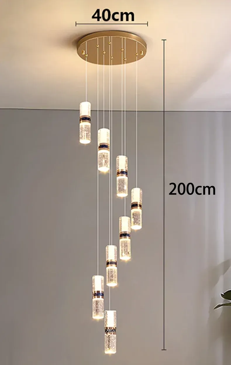 Lustre Pour Escalier Grande Hauteur Dimmable