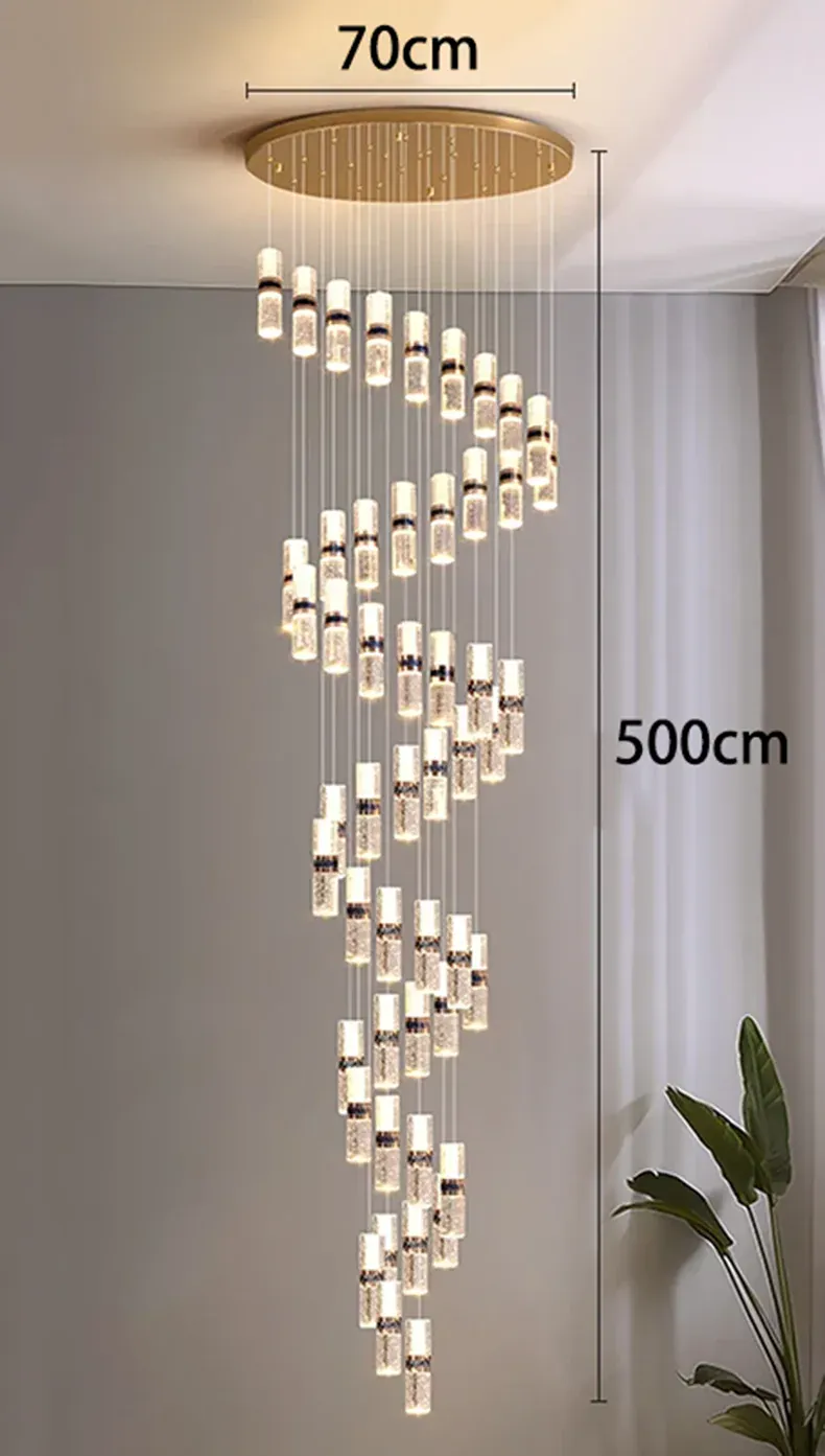 Lustre Pour Escalier Grande Hauteur Dimmable