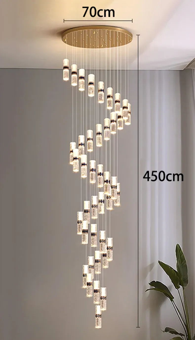 Lustre Pour Escalier Grande Hauteur Dimmable