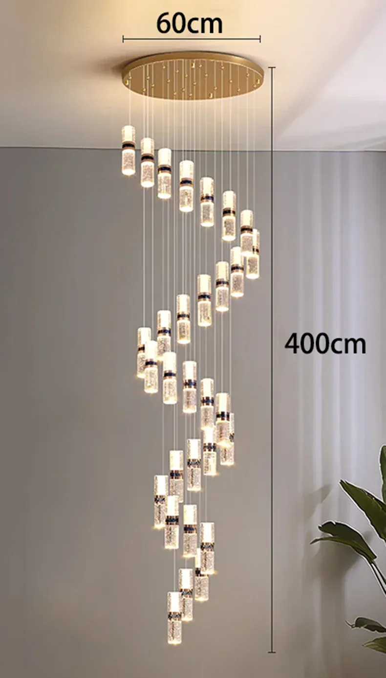 Lustre Pour Escalier Grande Hauteur Dimmable