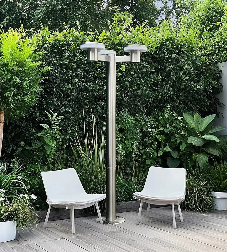 Lampadaire solaire LED ALTO 3000 130/200 cm Télécommandable - 300 à 3000 lumens