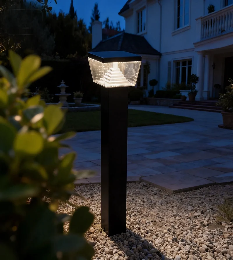Borne extérieure LED LIBERTY noire 1000 lumens
