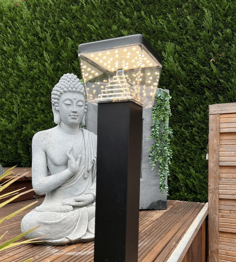 Borne extérieure LED LIBERTY noire 1000 lumens
