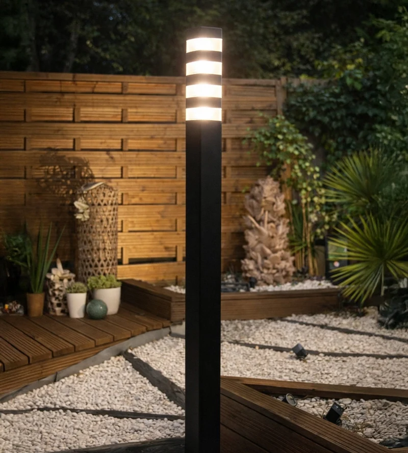Lampadaire LED Pyramide 2000 lumens blanc neutre - 64 leds - Hauteur 2 mètres - Modulable