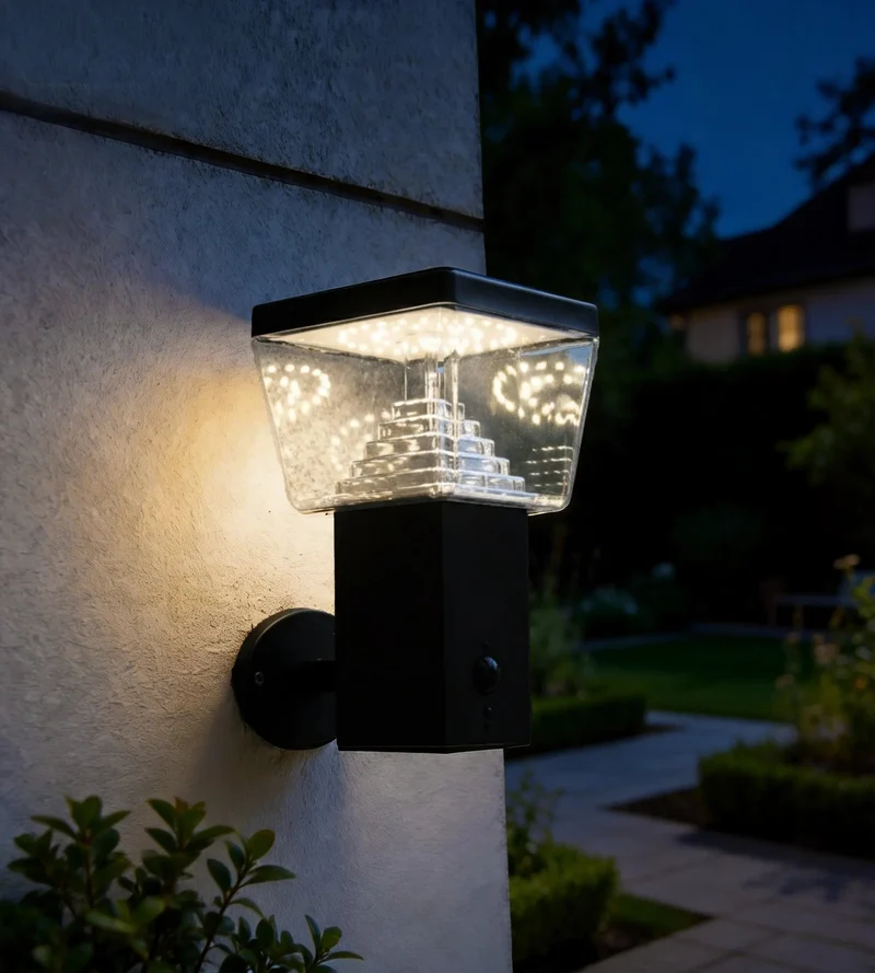 Applique murale solaire extérieure LED LIBERTY noire avec détecteur - 3 modes d'éclairage 100 à 1000 lumens