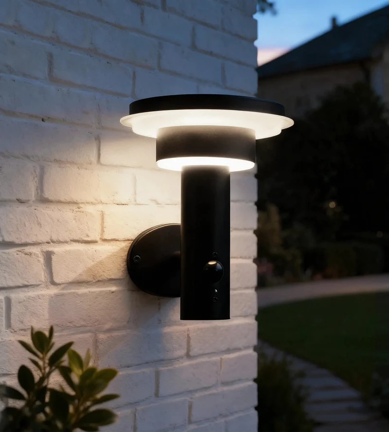 Applique murale solaire extérieure LED GENOVA avec détecteur - 3 modes d'éclairage 100 à 1000 lumens