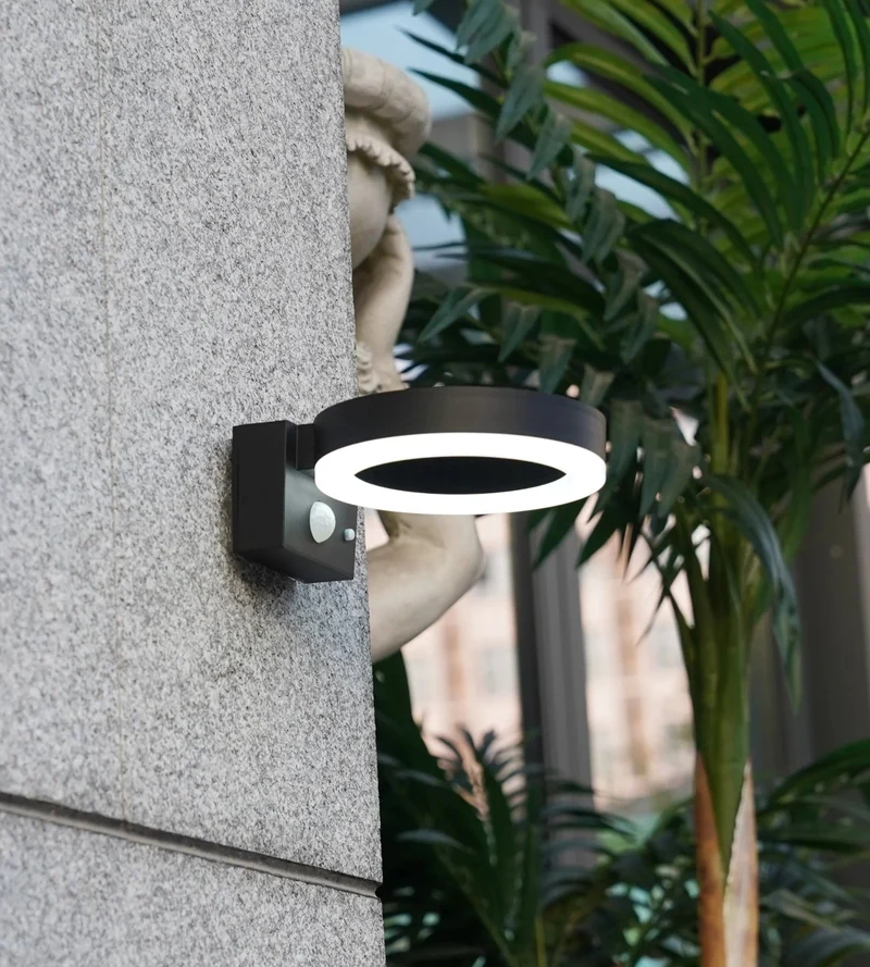 Applique murale solaire extérieure LED DAYTONA avec détecteur - 3 modes d'éclairage 75 à 600 lumens