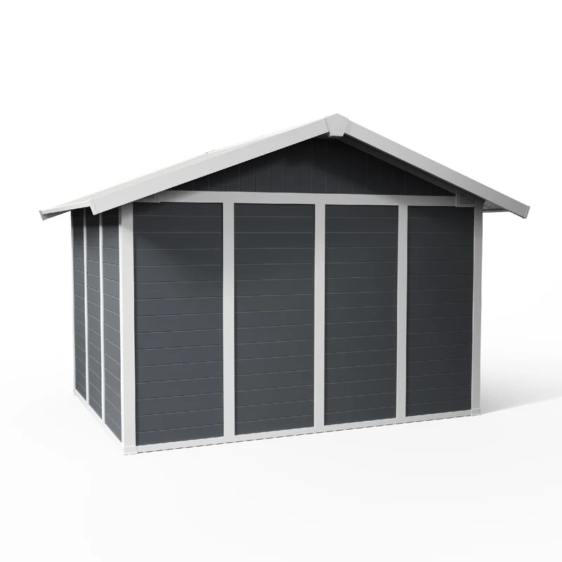 Abri de jardin 7,5 m² Gris foncé Basic Home